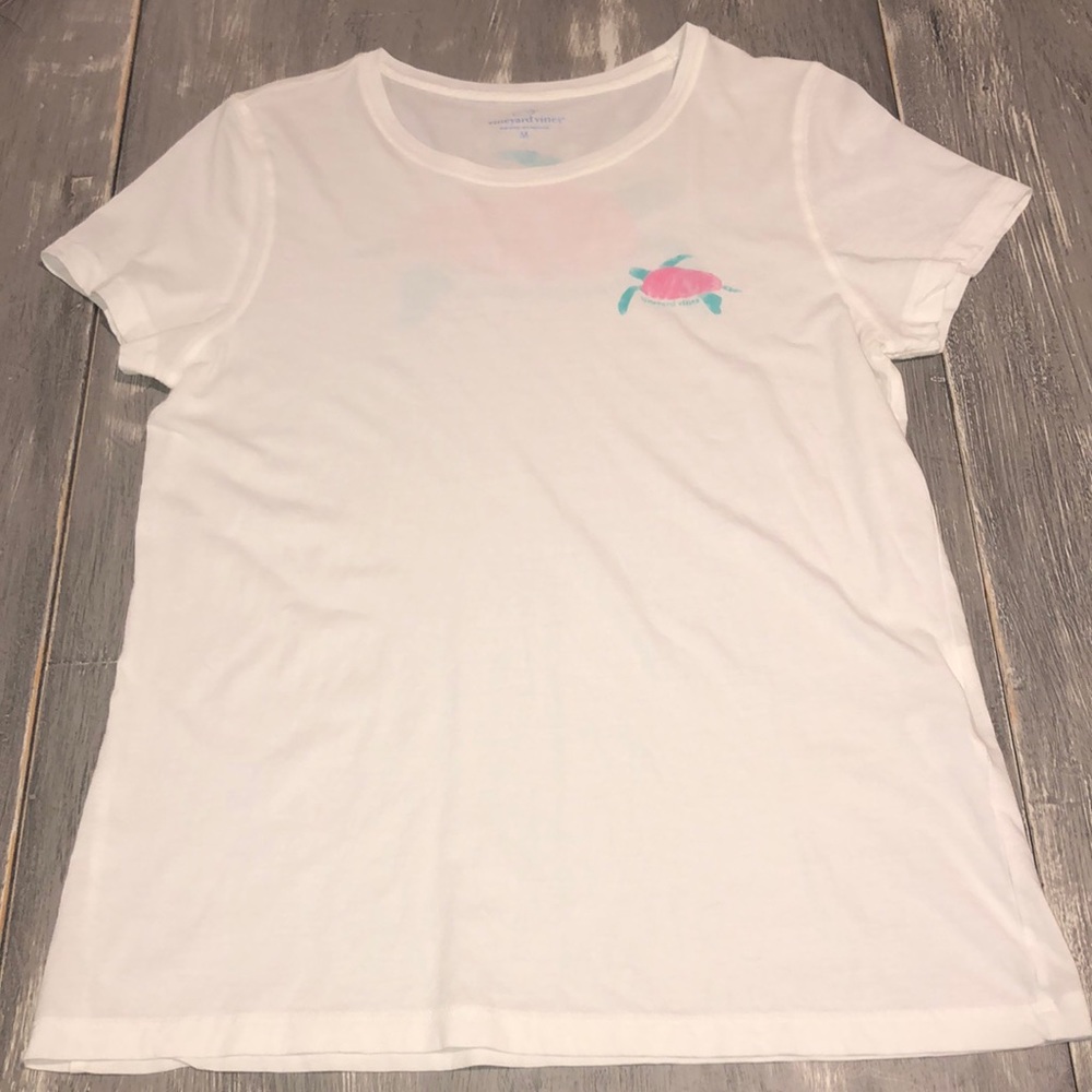 Vineyard Vines Women's White Sea Turtle Tee